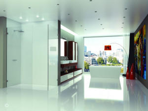 Душевая перегородка GWA400 Merlyn Arysto Ten Хромированный