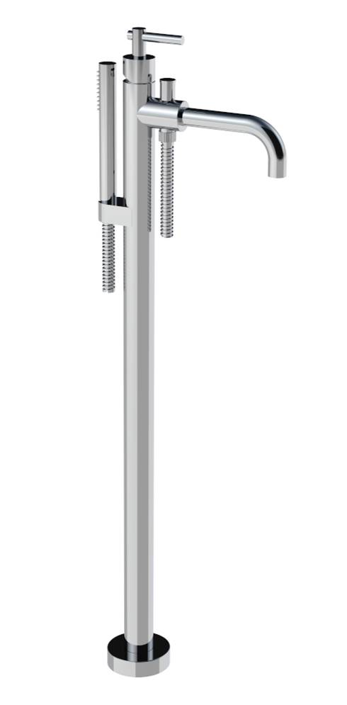 31534 / D Смеситель для ванны в пол с душевым набором и переключателем Bongio T Lever 31534/D