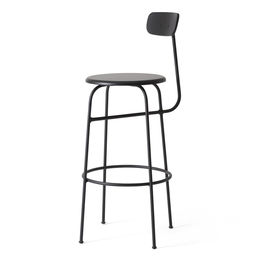 9400530 MENU Барный стул Afteroom МДФ, окрашенный в черный цвет  - Вид №8