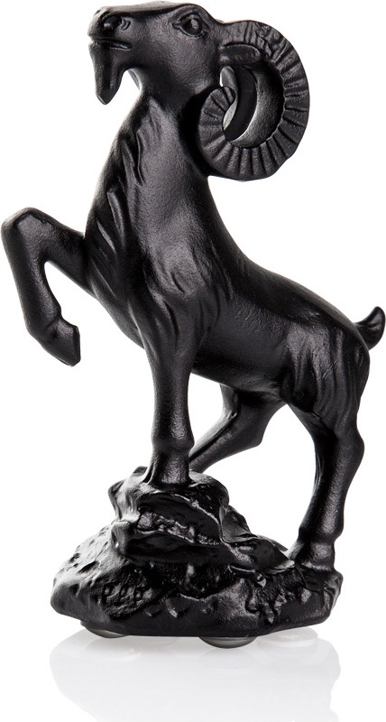 10565850 Cristal de Paris Фигурка Cristal de Paris "Горный козел" 6х8см (черная) Хрусталь 