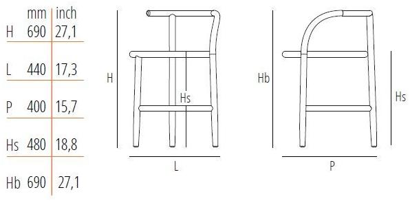 Wiener GTV Design Деревянный стул Single curve sun-id-1455107 - Вид №5