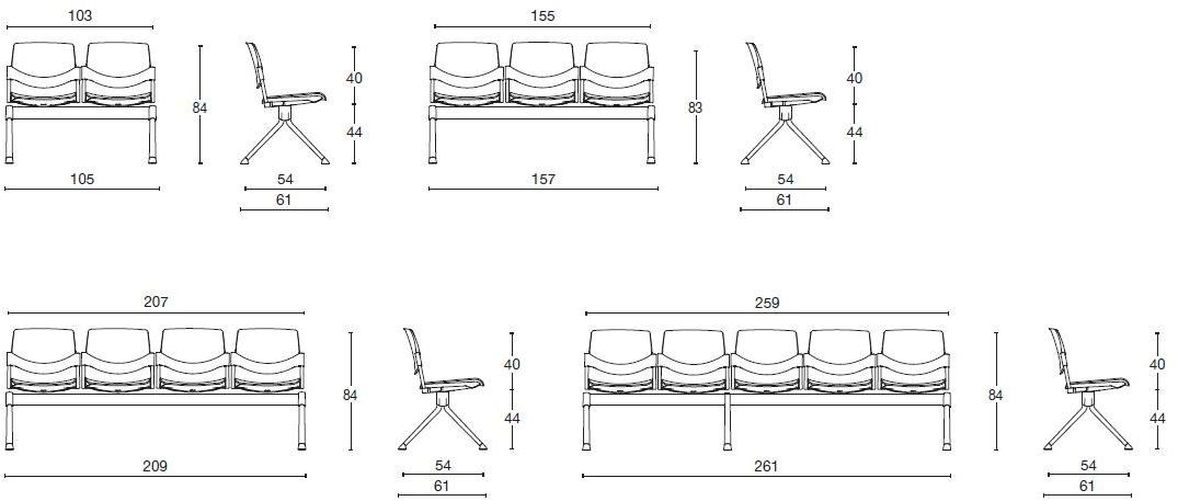 Diemme Сиденье на тканевой балке Sunny new sun-id-1354128 - Вид №5