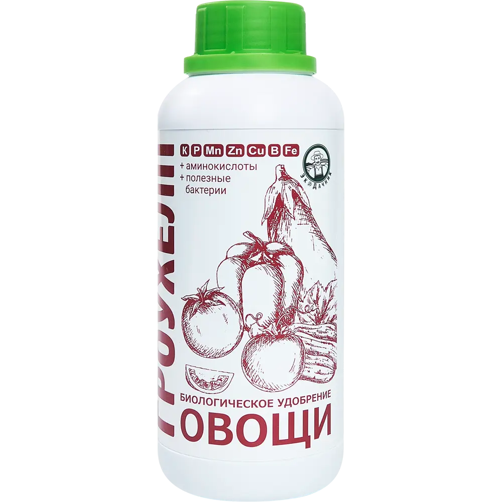 Экодачник Гроухелп — биоудобрение для овощных культур 500 мл 86481307 STLM-0069124