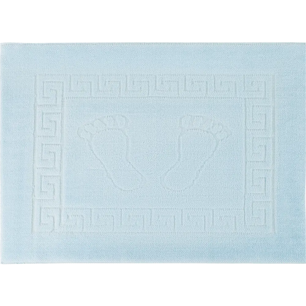 Коврик для ванной комнаты Foot 50x70 см цвет светло-голубой PRIMANOVA STLM-2144496