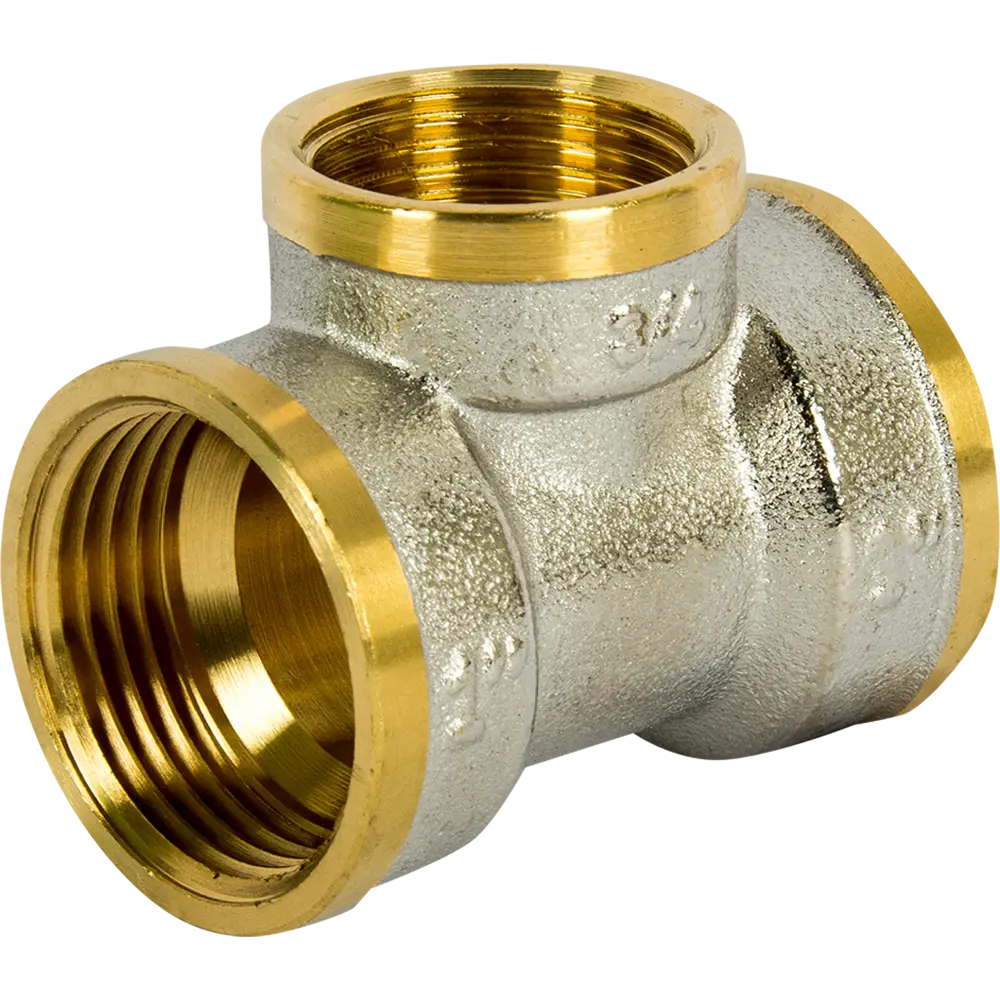 Тройник переходной 1"x3/4"x1" ВР мм никелированная латунь 027-8897 Santreyd STLM-2150943
