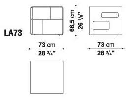 B&B Italia Журнальный столик квадратный Arne La73 - Вид №2