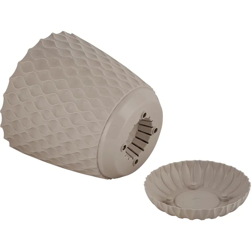 Горшок цветочный Ingreen Wave ø20.5 см h25.3 см v4.7 л пластик французский платан STLM-2003054 - Вид №2