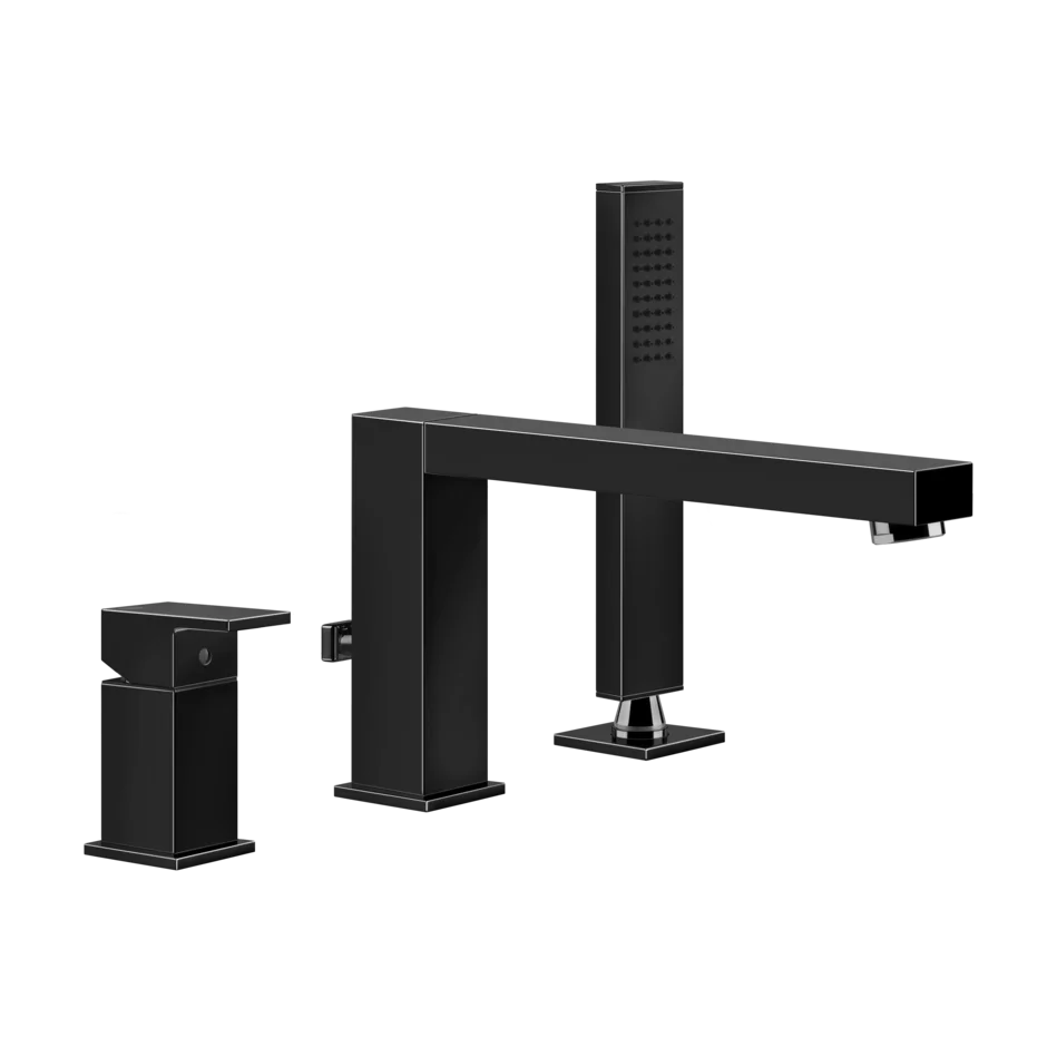 Смеситель для ванны 20037 706 Gessi Rettangolo ЧЕРНЫЙ МЕТАЛЛ PVD 20037706