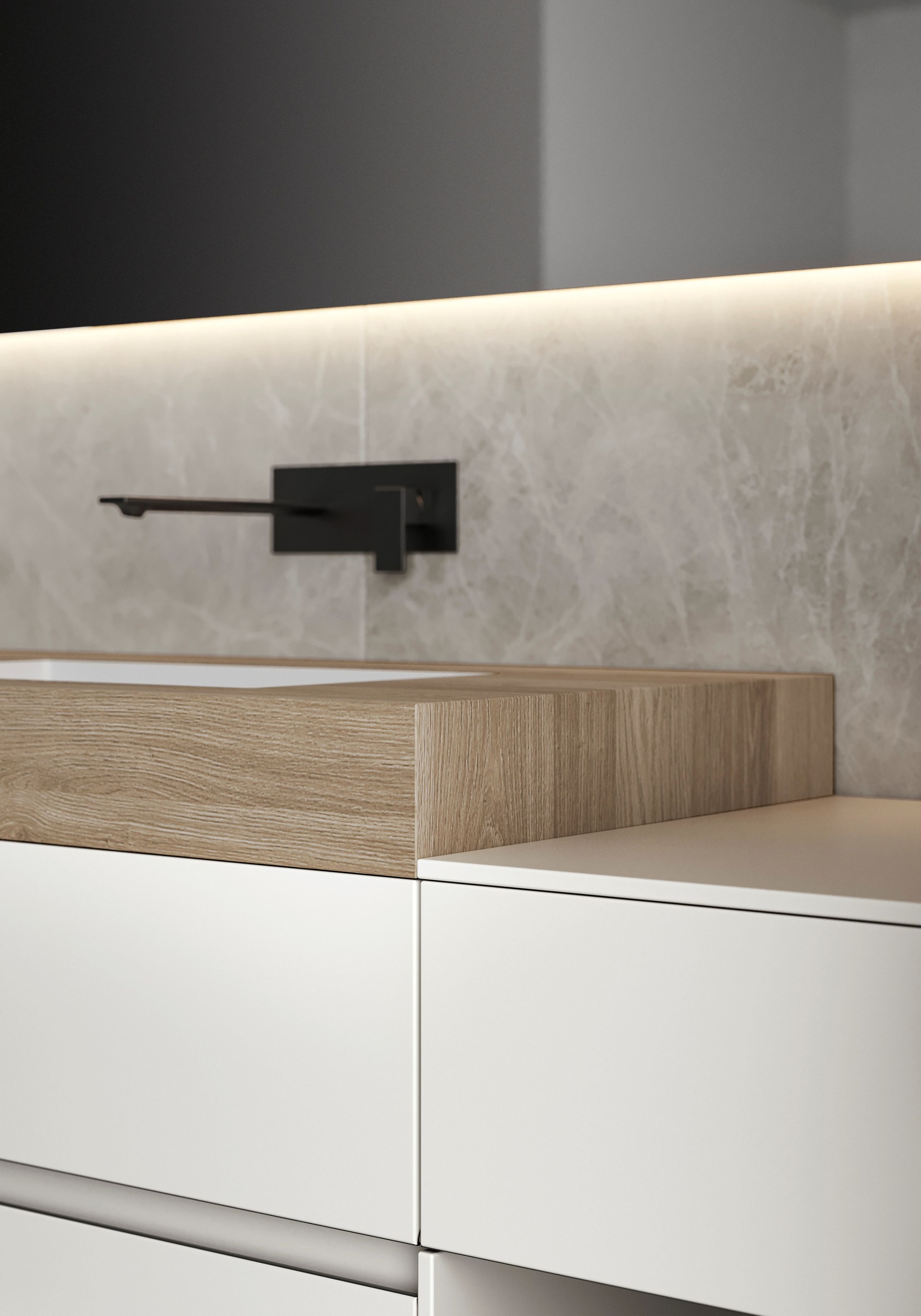 Подвесной умывальник Ideagroup Nyù ARCH-00074605 - Вид №2