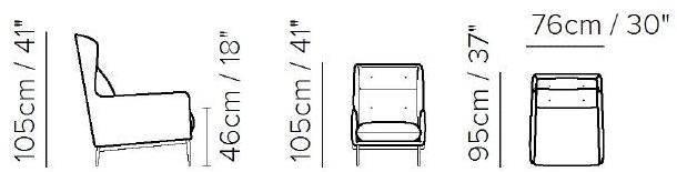 Natuzzi Кожаное кресло с подлокотниками sun-id-1354055 - Вид №3