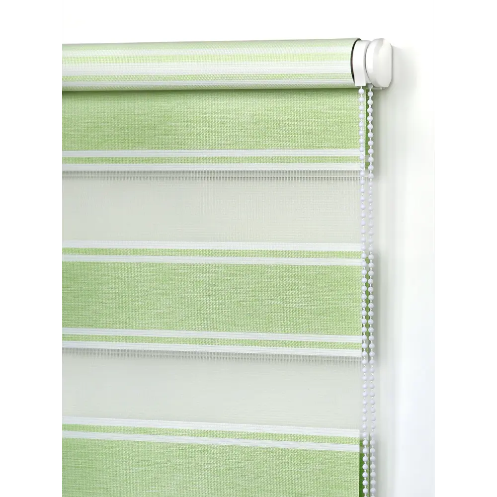 Штора рулонная день-ночь Дэли 120x175 см салатовая MIAMOZA STLM-2012204 - Вид №1
