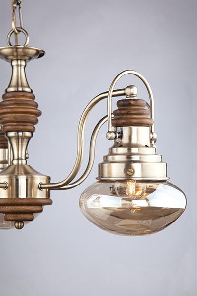 Подвесная люстра Bogates Gustavo 266/5 BOGATES ДИЗАЙНЕРСКИЕ, GUSTAVO 186252 Бронза  - Вид №1