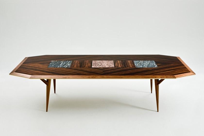 Rozzoni Прямоугольный стол из черного дерева Ambra sun-id-1513370 - Вид №1