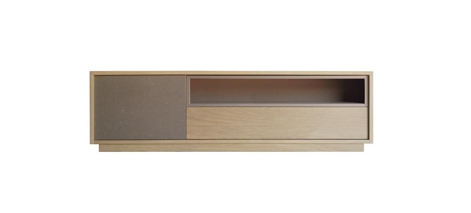 008738 Тумба под ТВ с 1 дверцей Expormim Basic