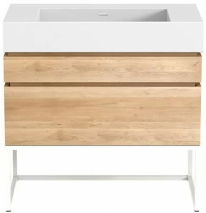 Ethnicraft Мебель для умывальника из дуба с ящиками Oak layers 58010/58013