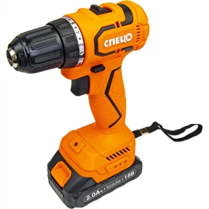 Дрель-шуруповерт аккумуляторная бесщеточная Спец БДА-18-Б 4086, 18 В Li-Ion 2x2 Ач