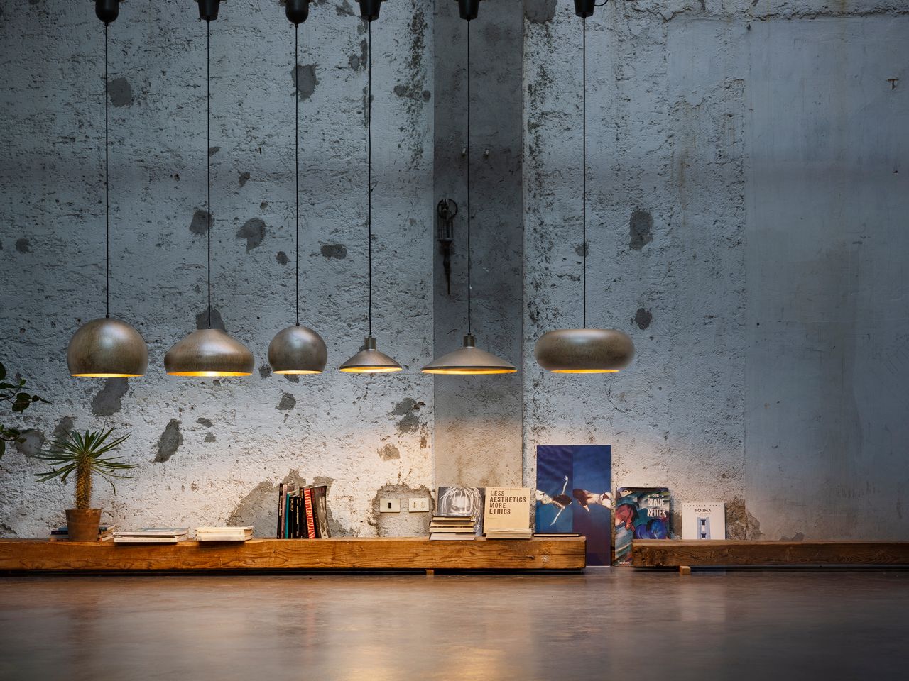 Стальной подвесной светильник Aldo Bernardi MATERIA ARCH-00077228 - Вид №2