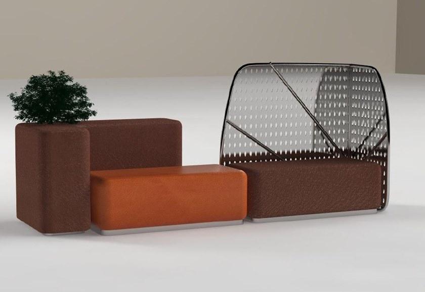 Manufatti Viscio Модульная скамейка из кожи Green sun-id-1464743 - Вид №1