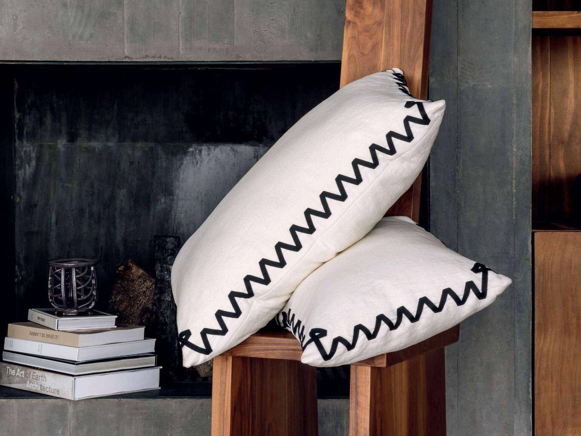 Прямоугольная подушка из льна и хлопка Élitis LIBERTY ARCH-00086584