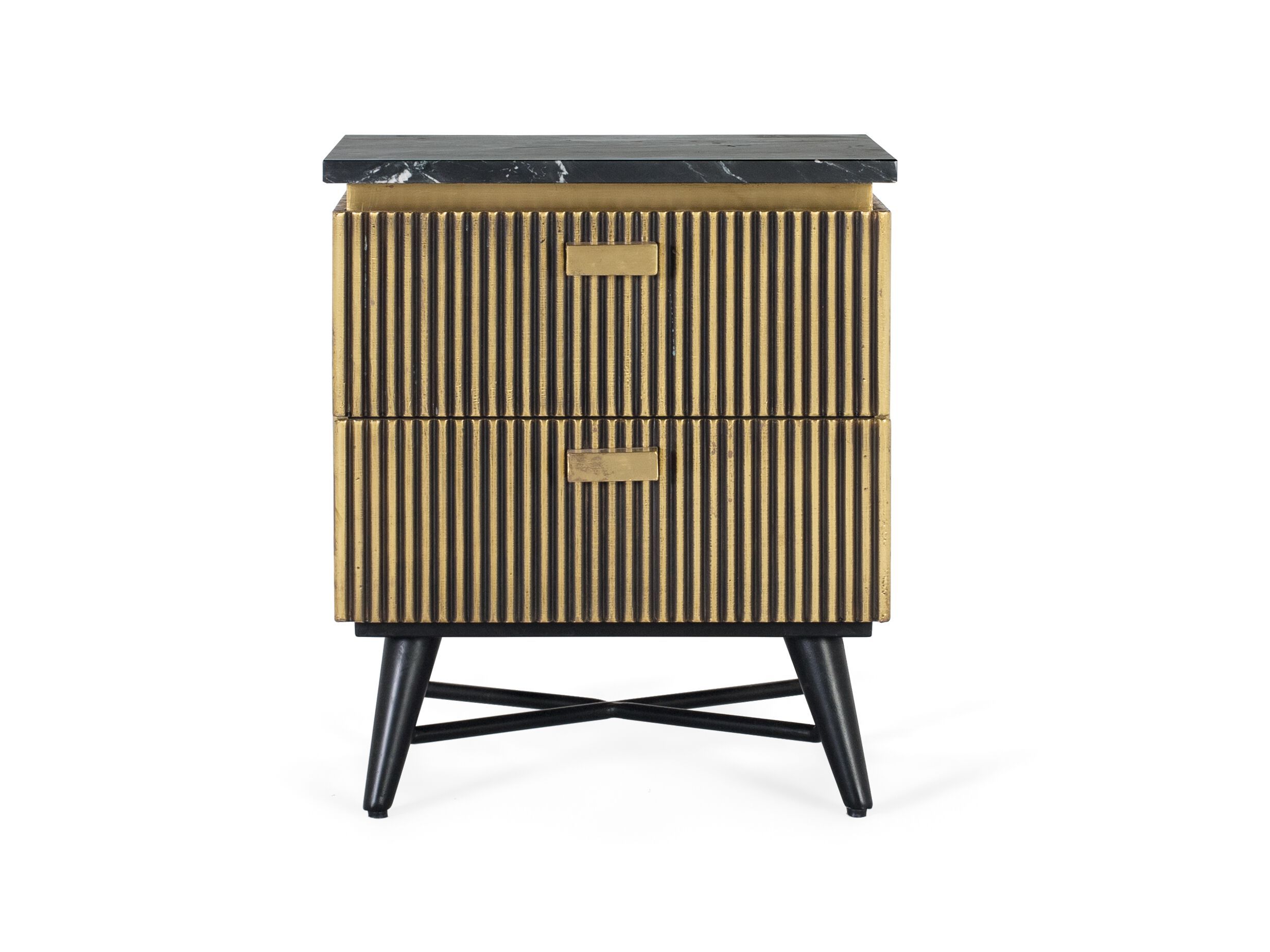 Прямоугольная тумбочка из манго с ящиками Giner y Colomer Sambhal ARCH-00050322