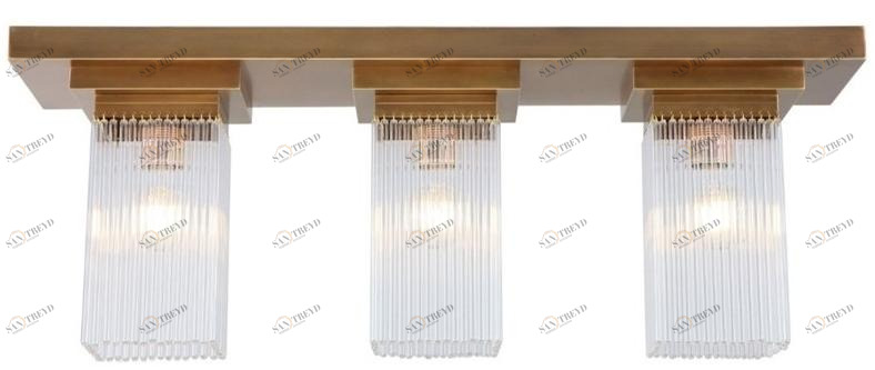 Потолочный светильник из латуни и стекла Monaco Santreyd sun-id-1442831