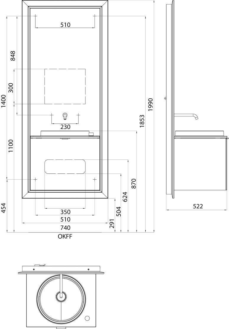 Emco Bad Тумба под умывальник с зеркалом Touch sun-id-1416551 - Вид №9