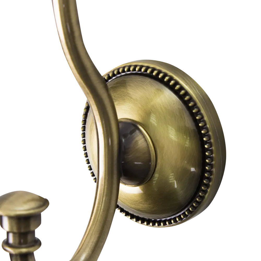 Крючок двухрожковый Grampus Alfa цвет античная латунь STLM-2068381 - Вид №1