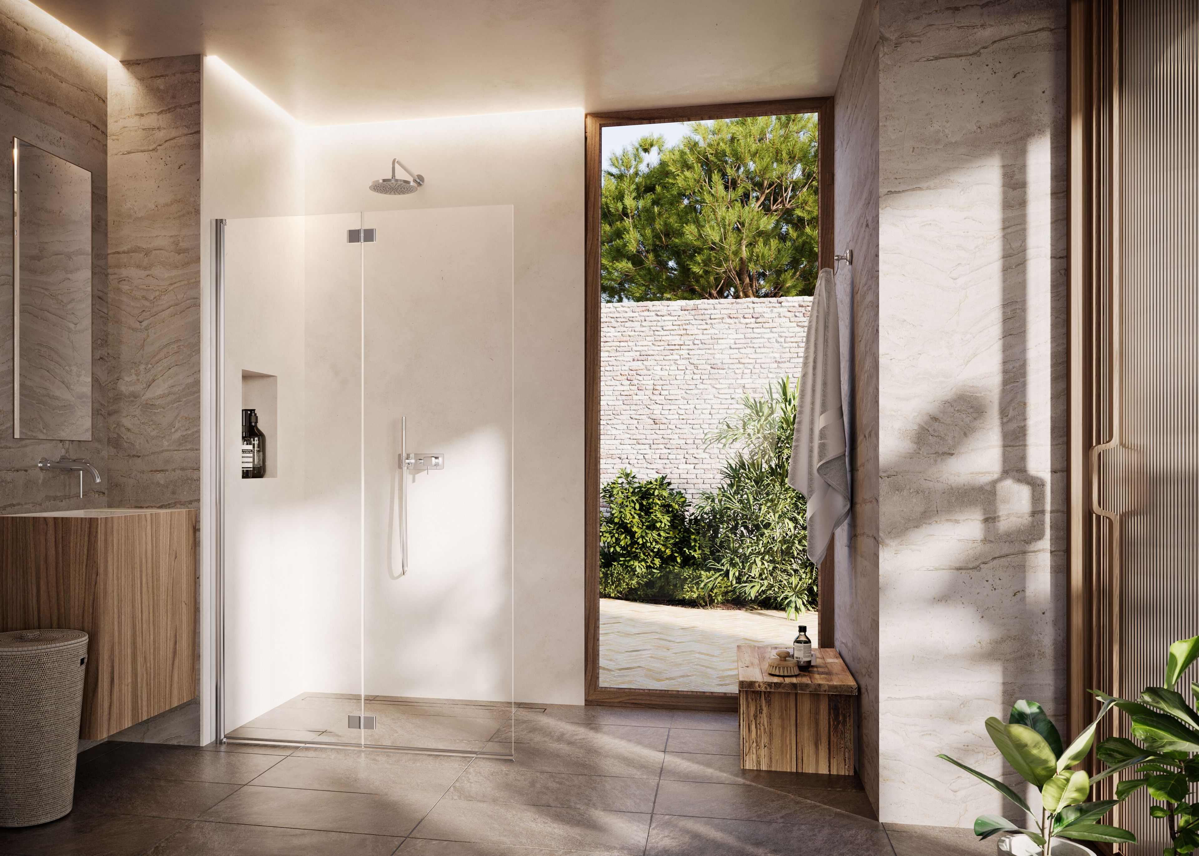 Прямоугольная хрустальная душевая кабина DUKA Libero 4000 ARCH-00148332