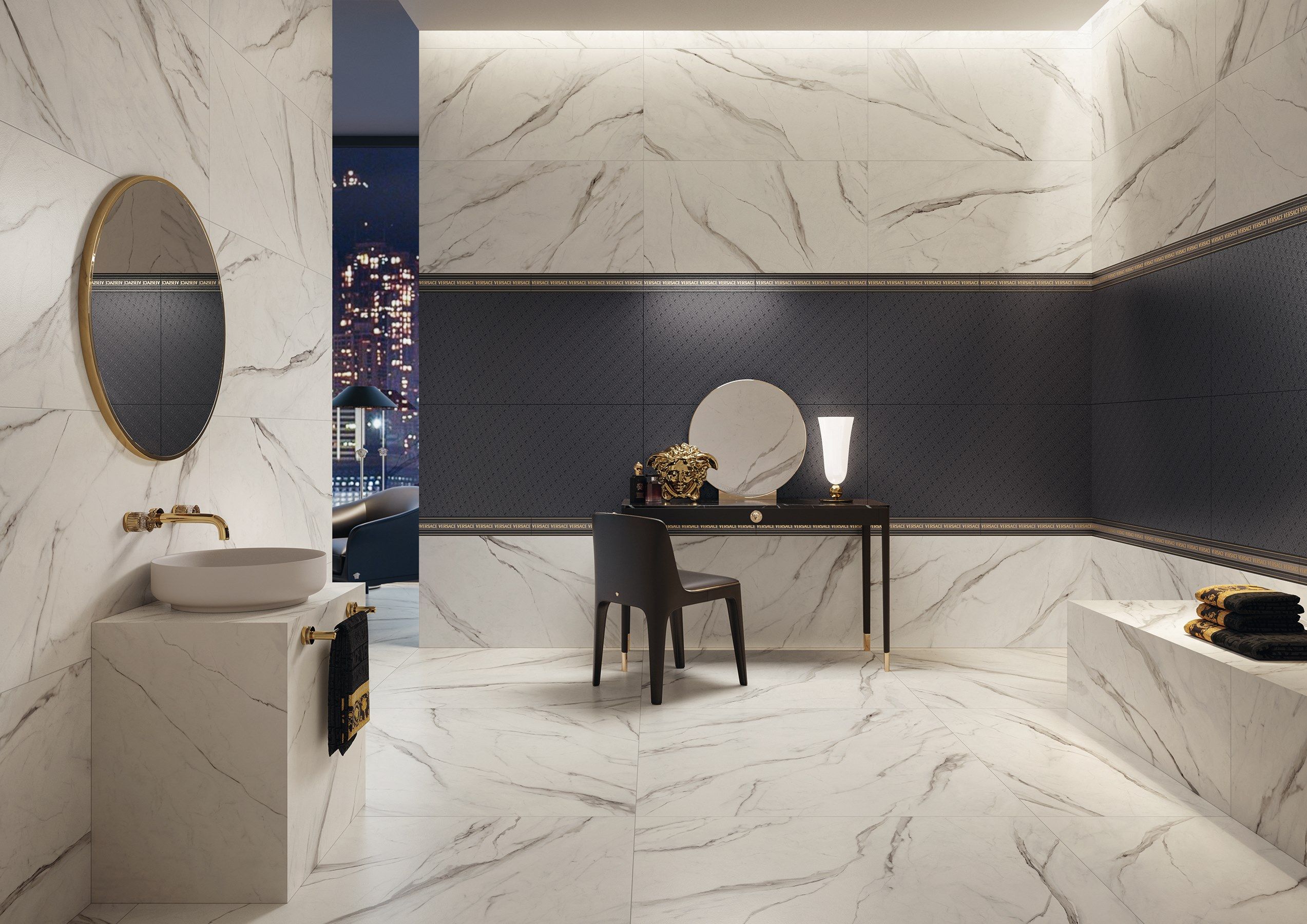 Облицовка керамогранита для интерьера Versace Ceramics Иконы ARCH-00023732 - Вид №2