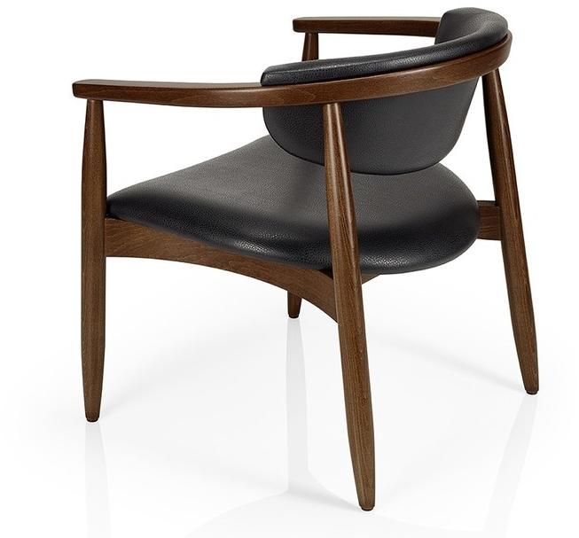 JMS Кожаный стул для ресторана с подлокотниками Joanna M956 - Вид №1