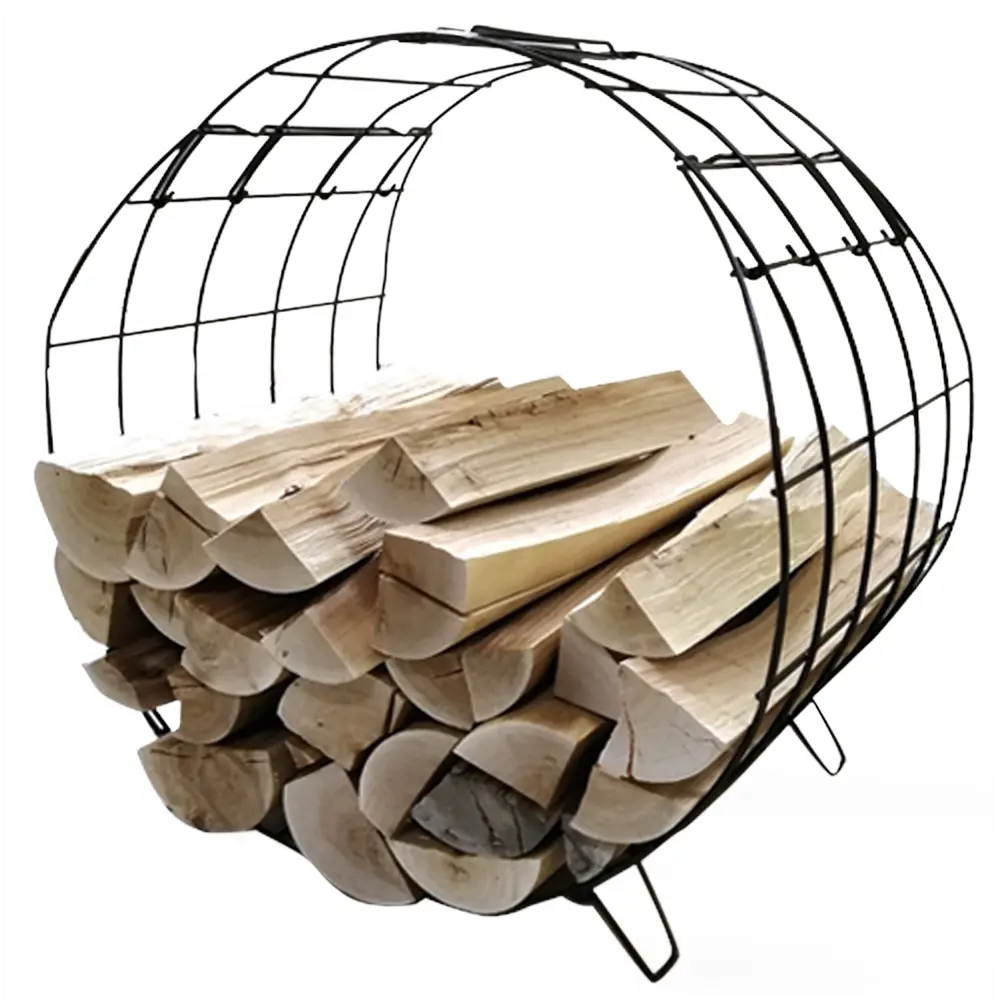 Дровница 40x41.5x26.5 см сталь черный Santreyd STLM-2080541 - Вид №1