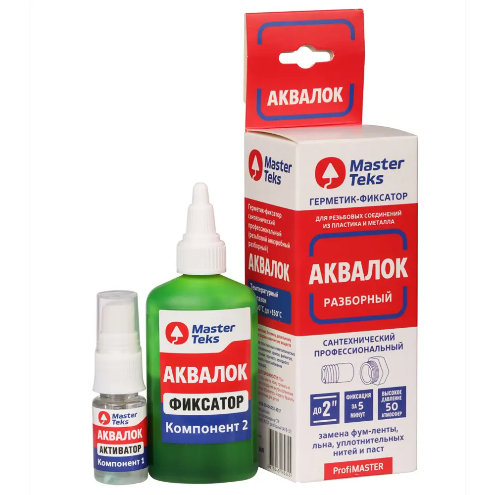 Паста уплотнительная Masterteks Аквалок для резьбовых соединений, 60 мл STLM-2079288