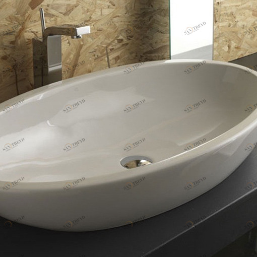 SF08000001 Накладная раковина на столешницу  овальная Disegno Ceramica 