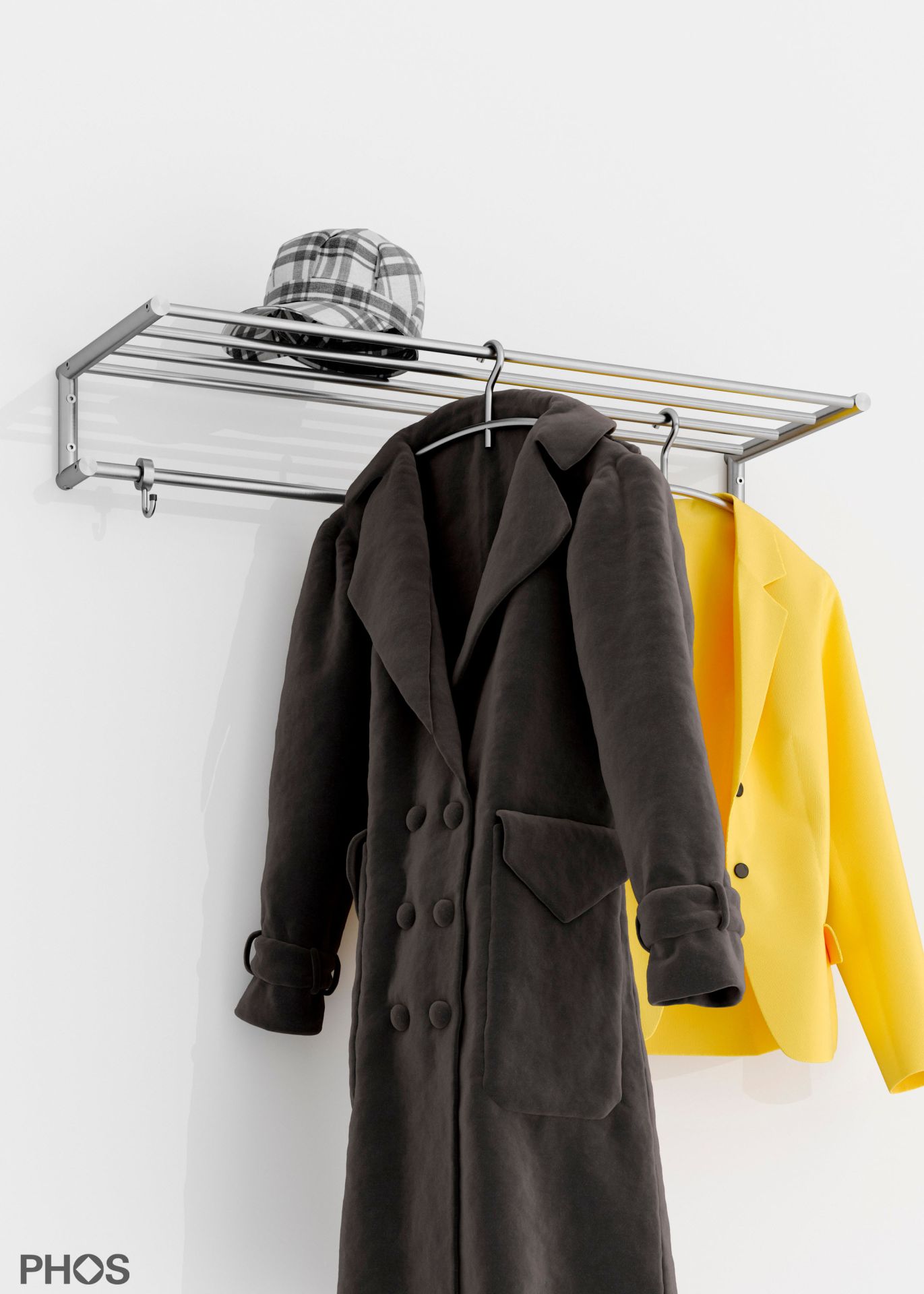 G18-900 Навесной шкаф g18 с 5 платяными штангами - ширина 90 см PHOS 