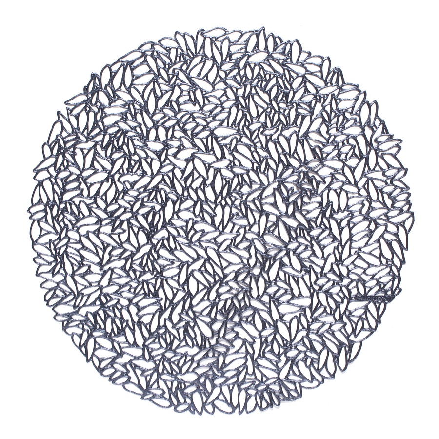 Салфетка виниловая, круглая, синяя, 38 см Chilewich C100407002 - Вид №2