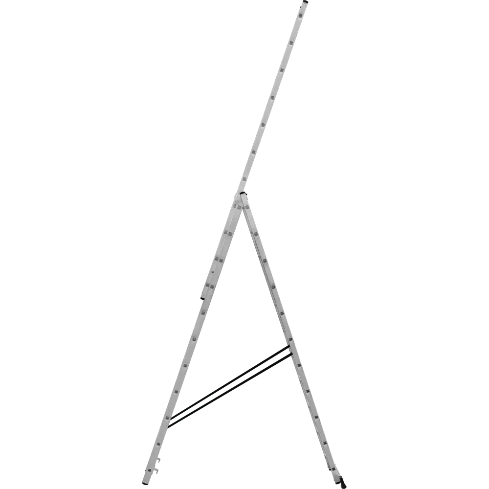 Лестница раскладная выдвижная 3-секционная DILWIS до 7.09 м 11 ступеней STLM-2105408 - Вид №7