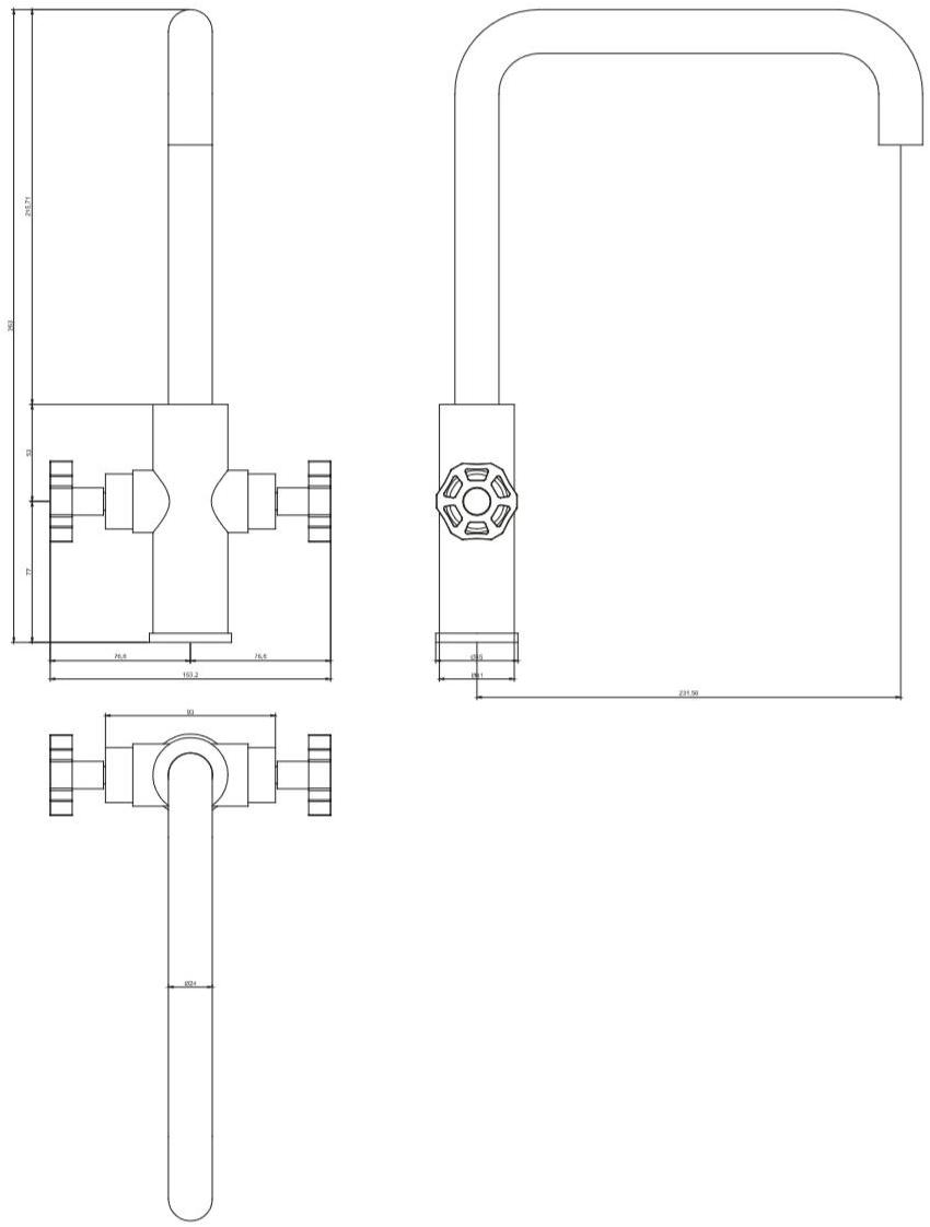 Water Evolution Смеситель для кухни из хромированной латуни Mix&match sun-id-1439191 - Вид №1