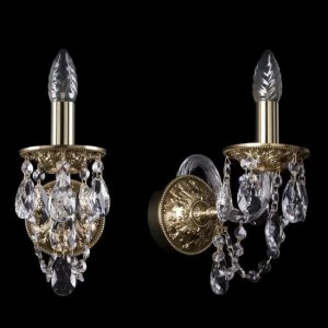 Бра Bohemia Ivele 1610/1/G BOHEMIA IVELE СВЕЧА 078570 Золото;прозрачный