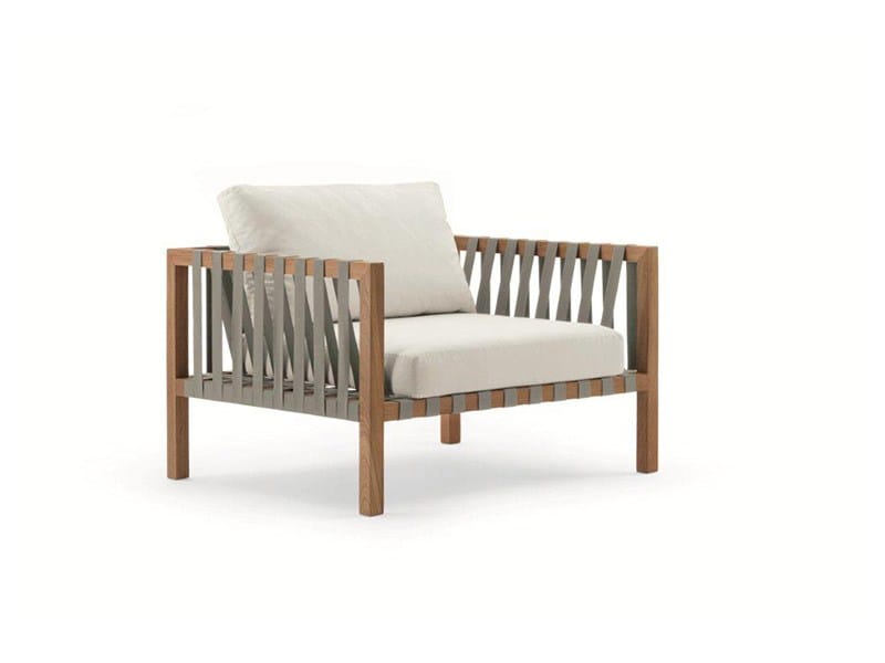 Садовое кресло из тикового дерева с подлокотниками RODA ARCH-00033159