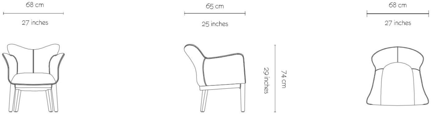 MORADA Мягкое кожаное кресло с подлокотниками Jenn Jenn acl - Вид №4