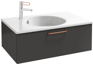 EB2515-R7-NR4 Тумба под столешницу 80 см, 1 ящик, бронзовая ручка JACOB DELAFON ODÉON RIVE GAUCHE