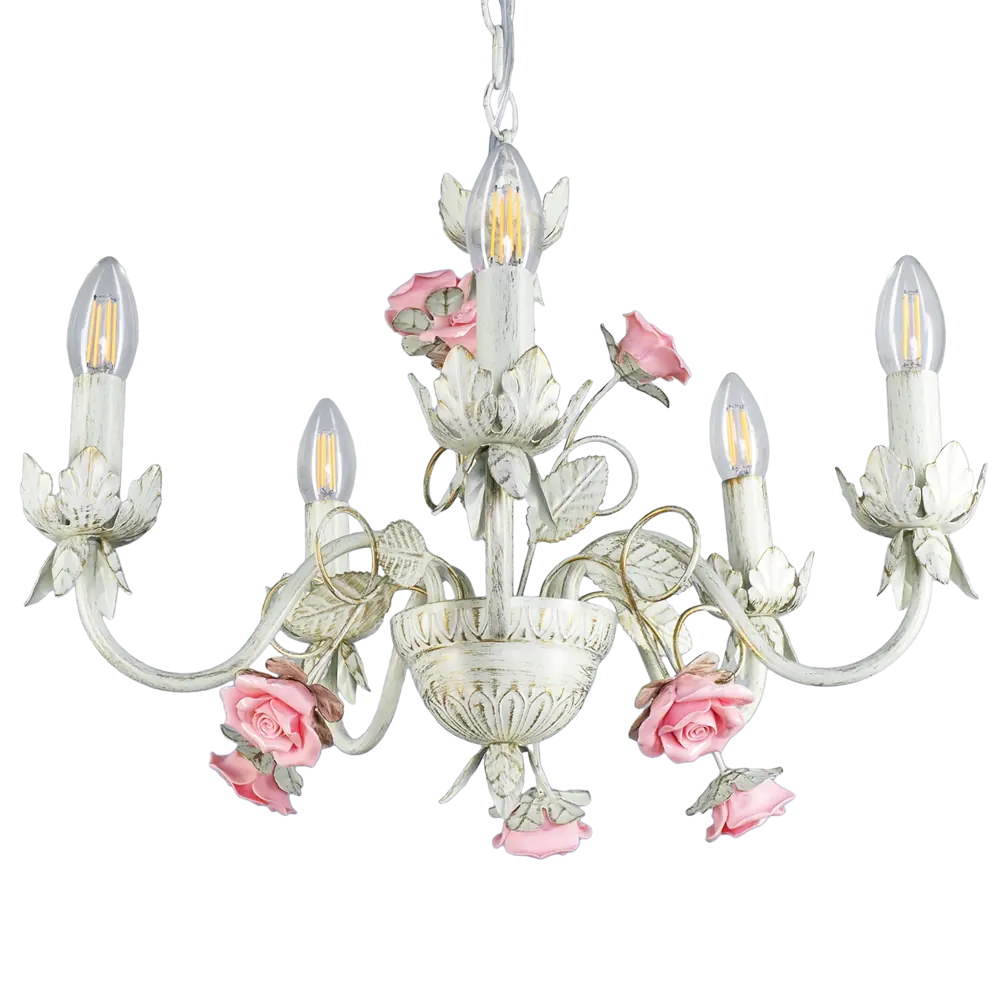 Люстра Букет 5xE14x60 Вт, металл, цвет белый MW-Light STLM-2163340 - Вид №2