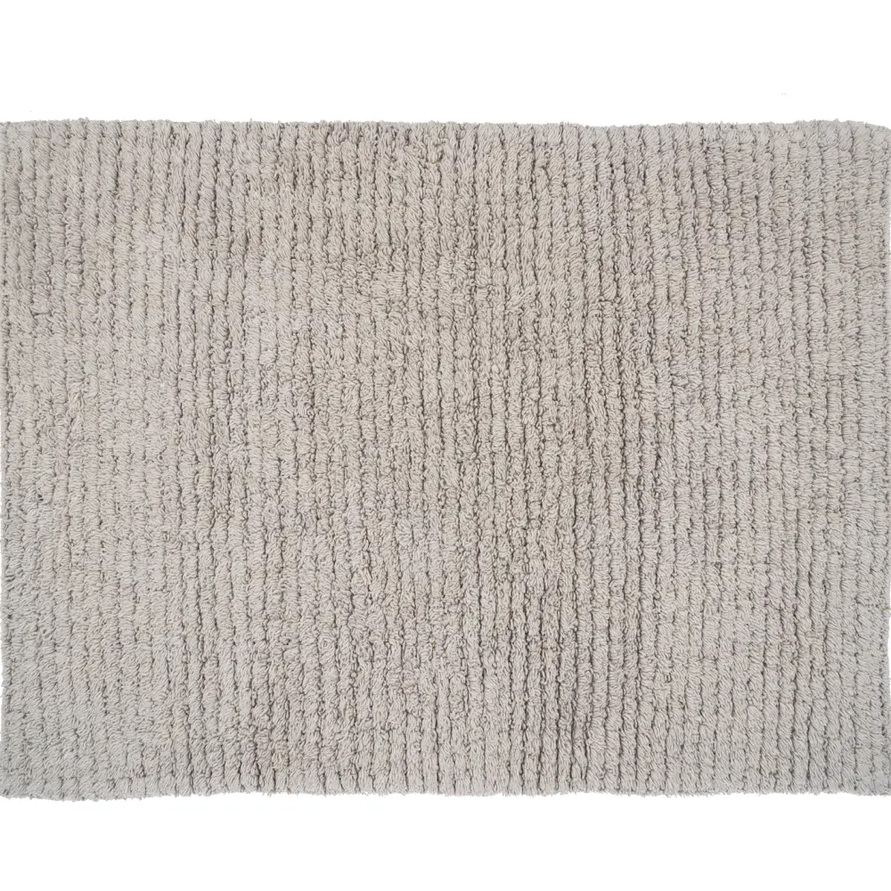 Коврик для ванной Willow Gray 80x50 см хлопок цвет серый LEMER STLM-2176466