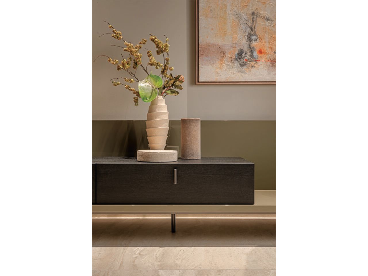 Деревянный низкий ТВ-шкаф Turri AXIUM ARCH-00074520 - Вид №1