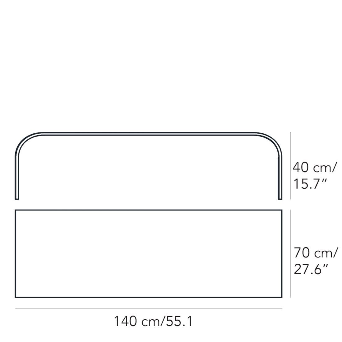 Прямоугольный журнальный столик из флоат-стекла FontanaArte ARCH-00114495 - Вид №3