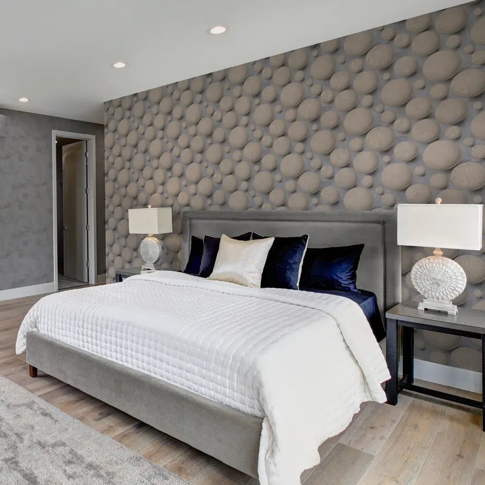 Обои флизелиновые Аспект Ру Титан сине-бежевые 1.06 м 70347-62 STLM-2199465 - Вид №3