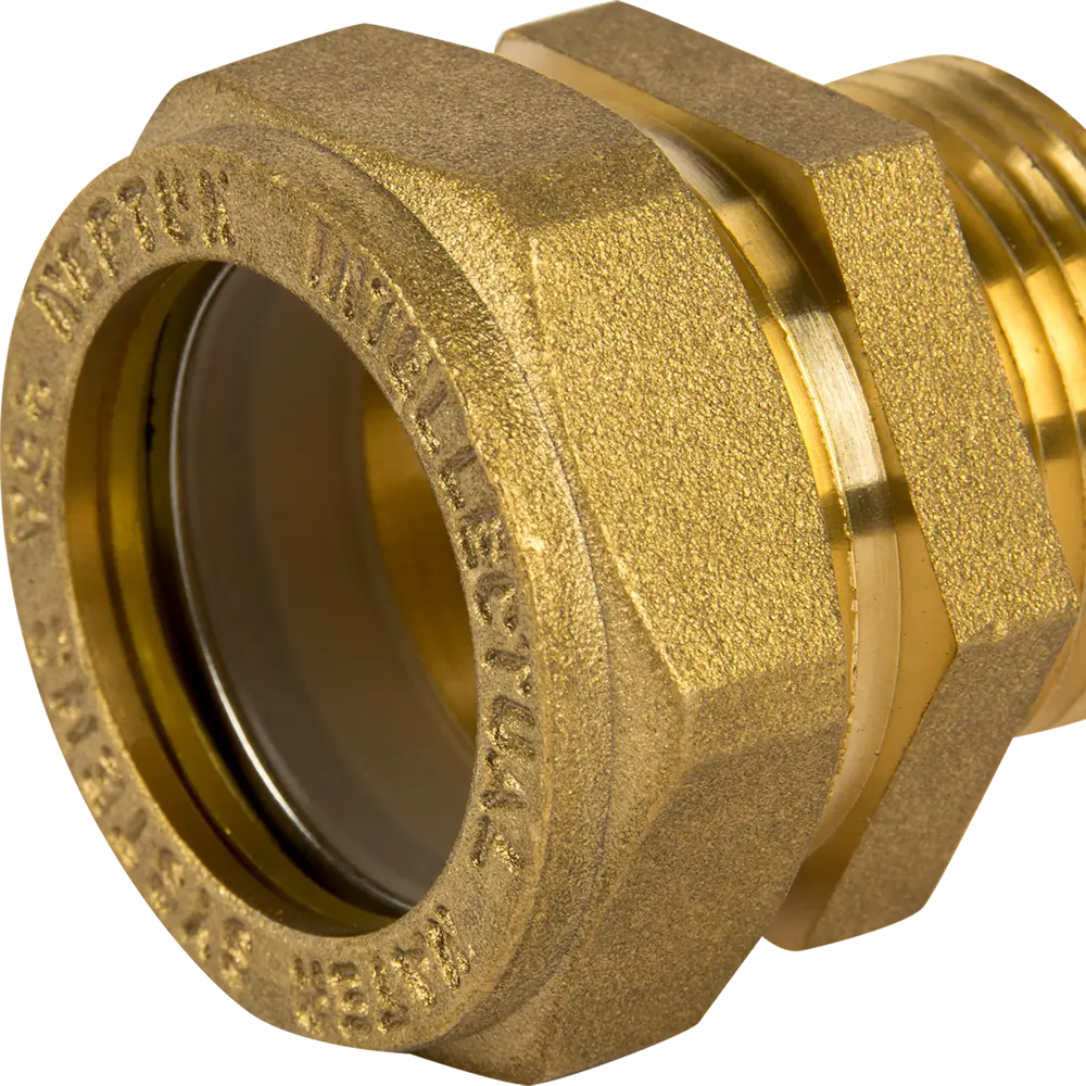 Муфта Neptun IWS обжимная наружная резьба 25 мм x 1" латунь STLM-2109160 - Вид №2
