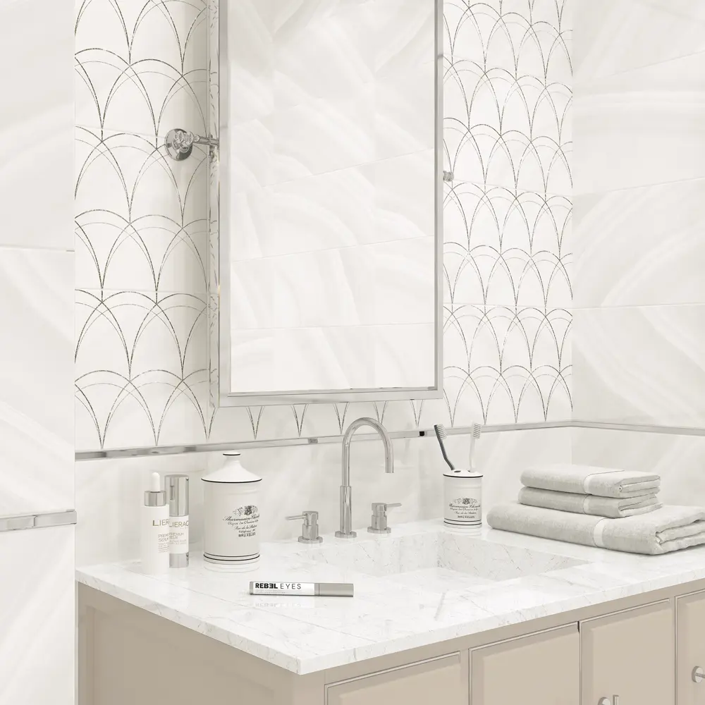 Плитка Miracle Light 24.9x50 см 1.49 м², цвет белый Santreyd STLM-2141057 - Вид №5