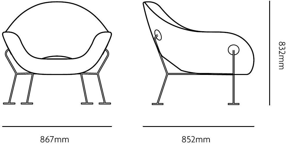 Qeeboo Кресло полиэтиленовое с подлокотниками sun-id-1422812 - Вид №3