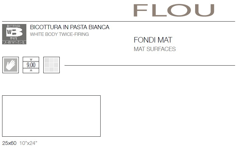 CERAMICHE BRENNERO Белая настенная плитка для дома Flou Cim - Вид №4